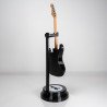 Vista trasera de la réplica en miniatura de Fender Stratocaster negra